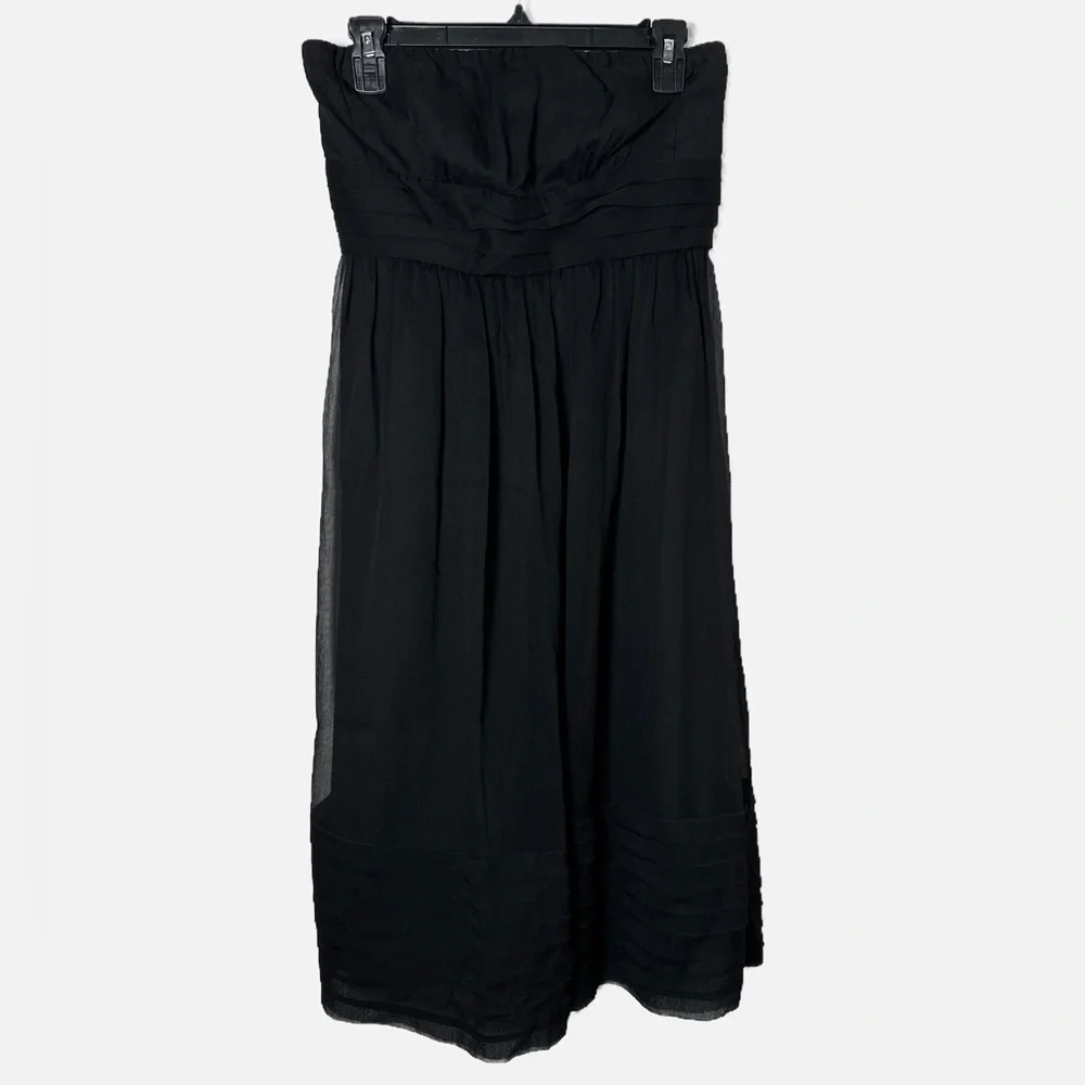 J. Crew Juliet Silk Chiffon Strapless Dress